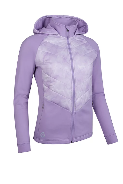 Ladies Hybrid Hooded Quilted Thermal Golf Jacket Sale