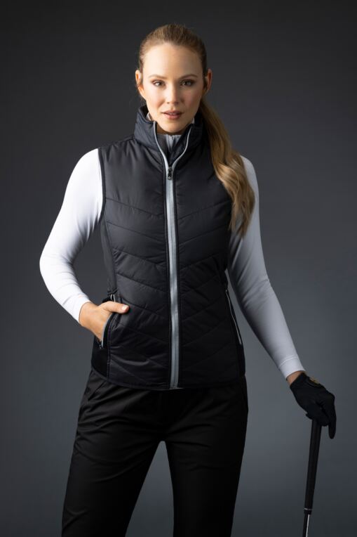 ladies padded golf jacket