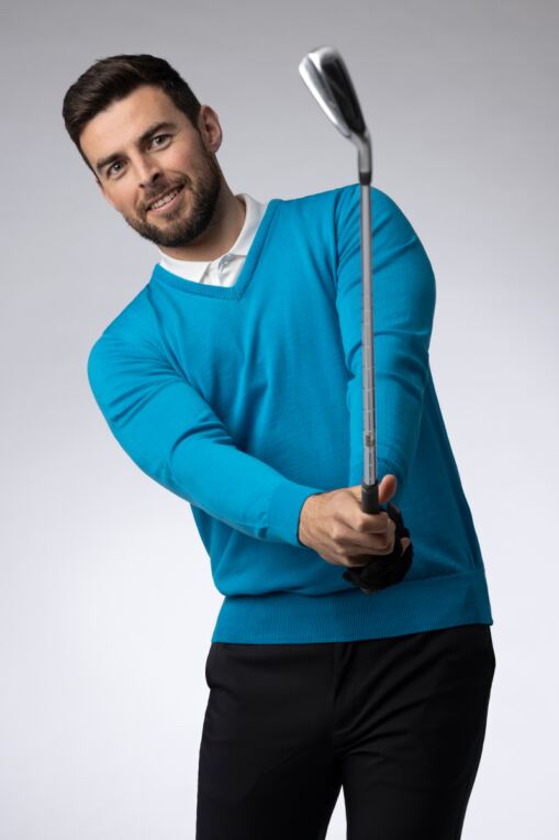 Merino Wool Golf Sweaters HandKnitted Merino Golf Sweaters for Men