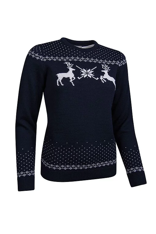 Ladies Round Neck Fairisle Patterned Merino Blend Christmas Sweater Sale Ladies Round Neck Fairisle Patterned Merino Blend Christmas Sweater Sale