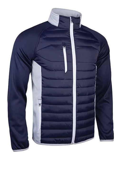 Mens Full Zip Padded Stretch Panel and Sleeves Performance Golf Jacket Sale