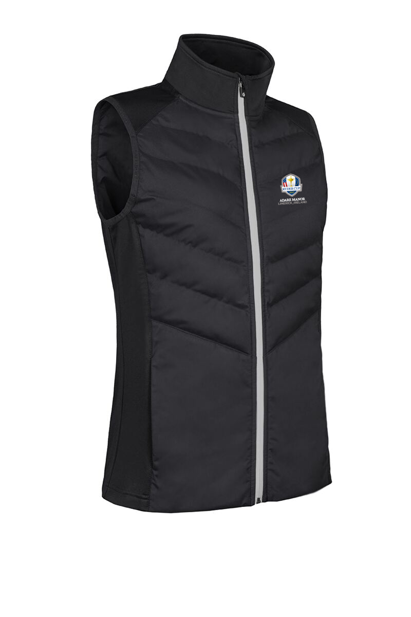 Official Ryder Cup 2027 Ladies Diagonal Bonded Quilted Thermal Golf Gilet