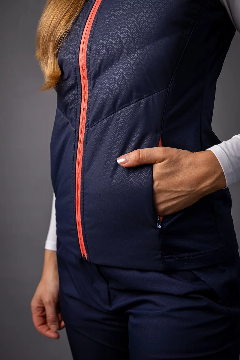 Ladies Diagonal Bonded Quilted Thermal Golf Gilet Ladies Diagonal Bonded Quilted Thermal Golf Gilet