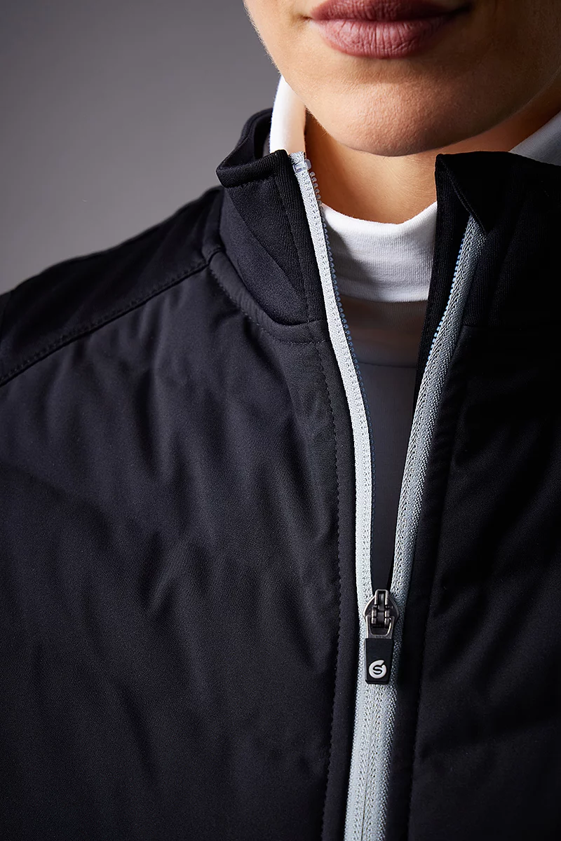 The Open Ladies Diagonal Bonded Quilted Thermal Golf Gilet The Open Ladies Diagonal Bonded Quilted Thermal Golf Gilet