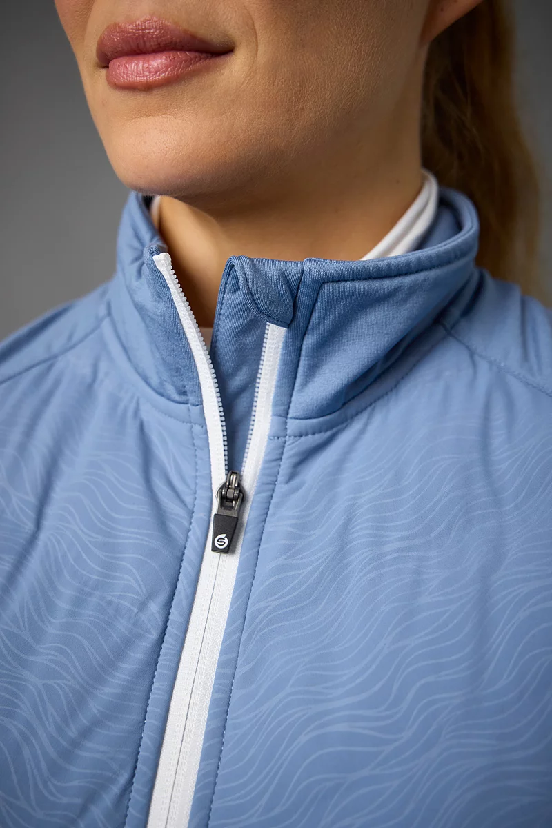 Ladies Diagonal Bonded Quilted Thermal Golf Gilet