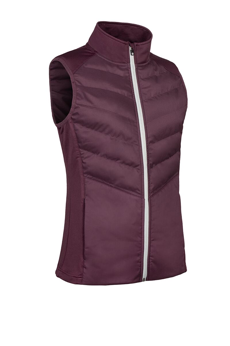 Ladies Diagonal Bonded Quilted Thermal Golf Gilet