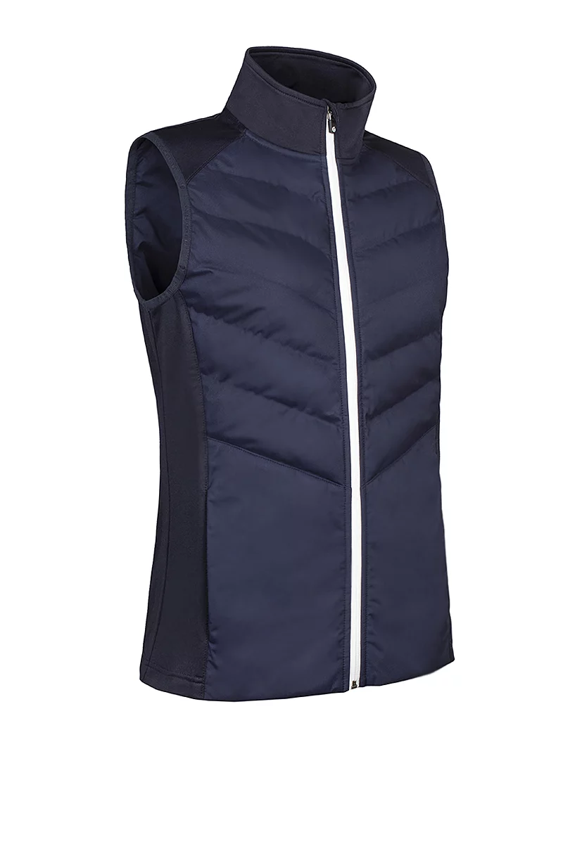 Diagonal Bonded Quilted Thermal Golf Gilet