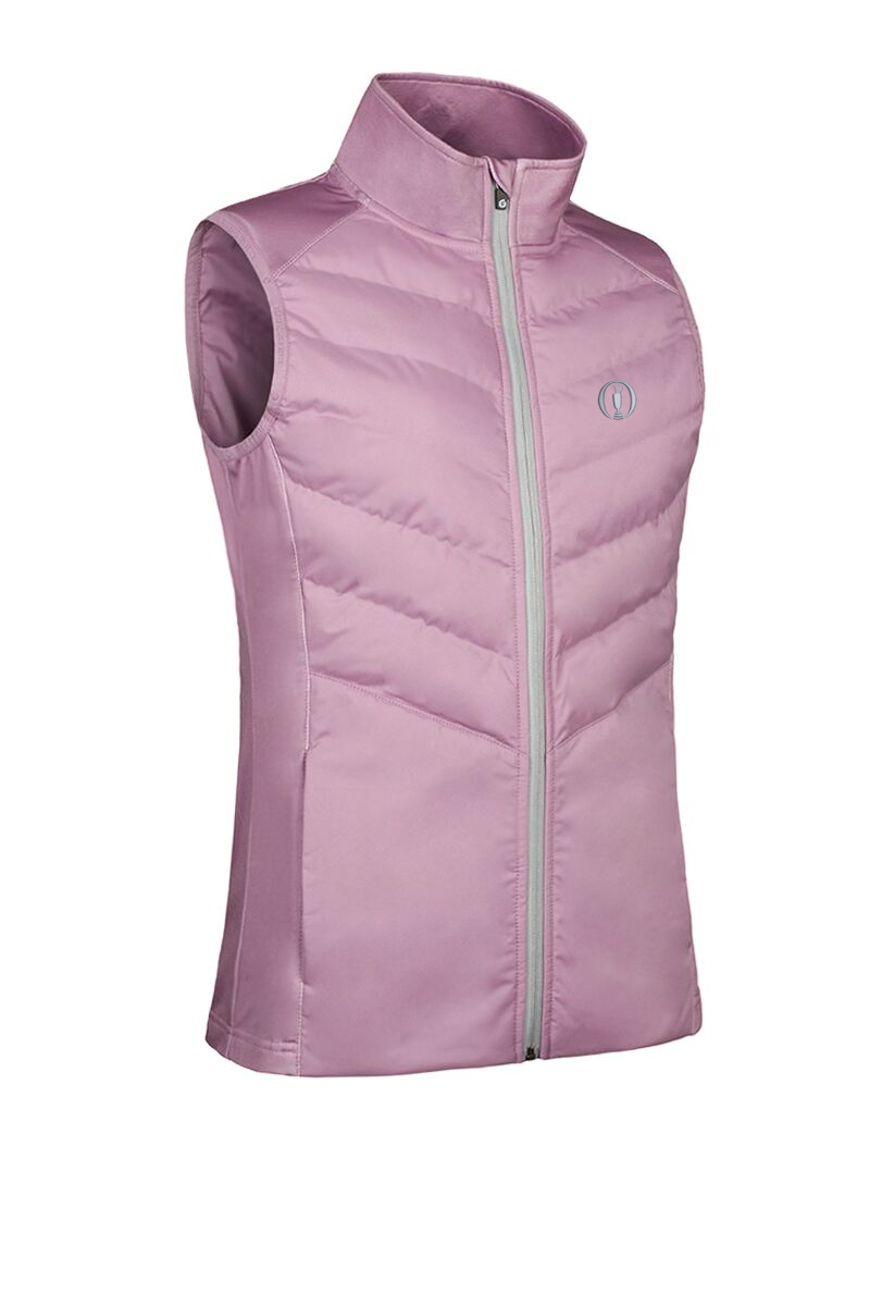The Open Ladies Diagonal Bonded Quilted Thermal Golf Gilet