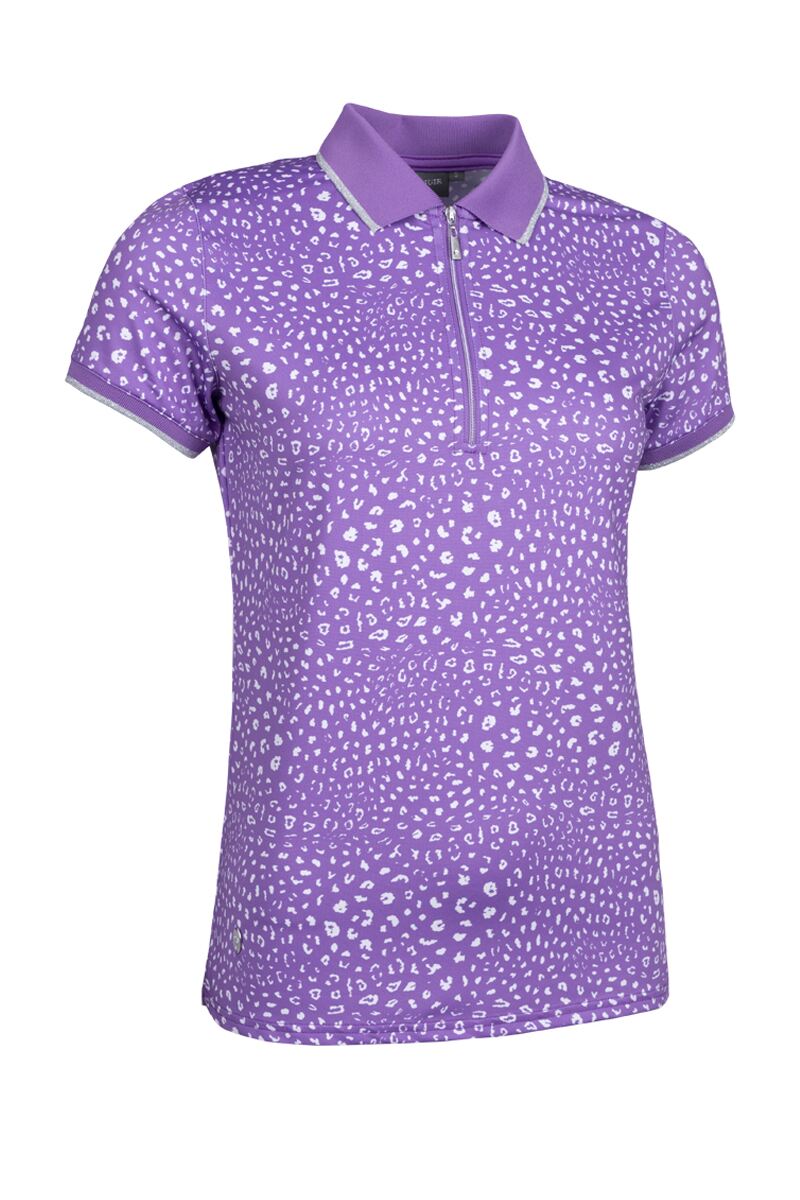 zebra print golf shirt