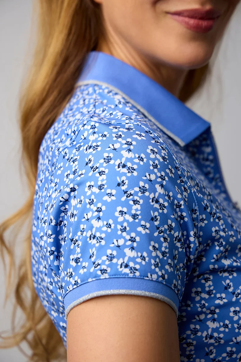 Official Ryder Cup 2027 Ladies Quarter Zip Printed Performance Golf Polo Shirt