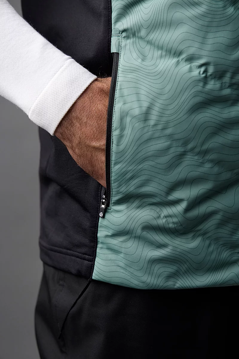 Mens Padded Bonded Thermal Golf Gilet