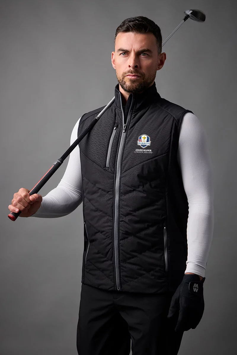 Official Ryder Cup 2027 Mens Padded Bonded Thermal Golf Gilet