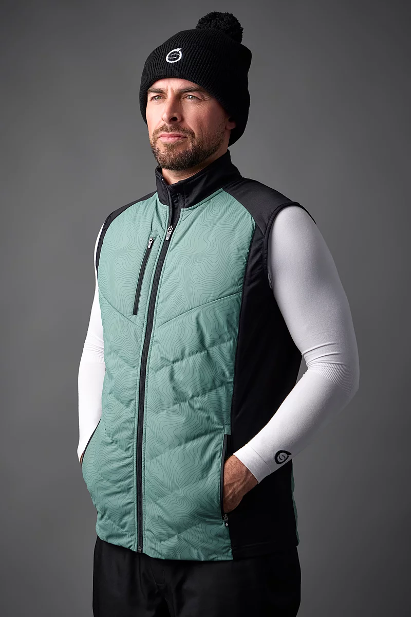 Mens Padded Bonded Thermal Golf Gilet