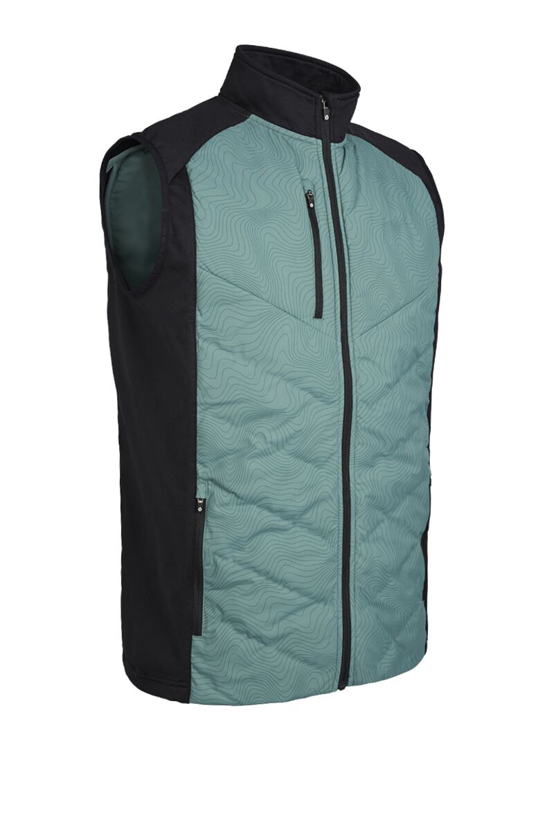 Mens Padded Bonded Thermal Golf Gilet