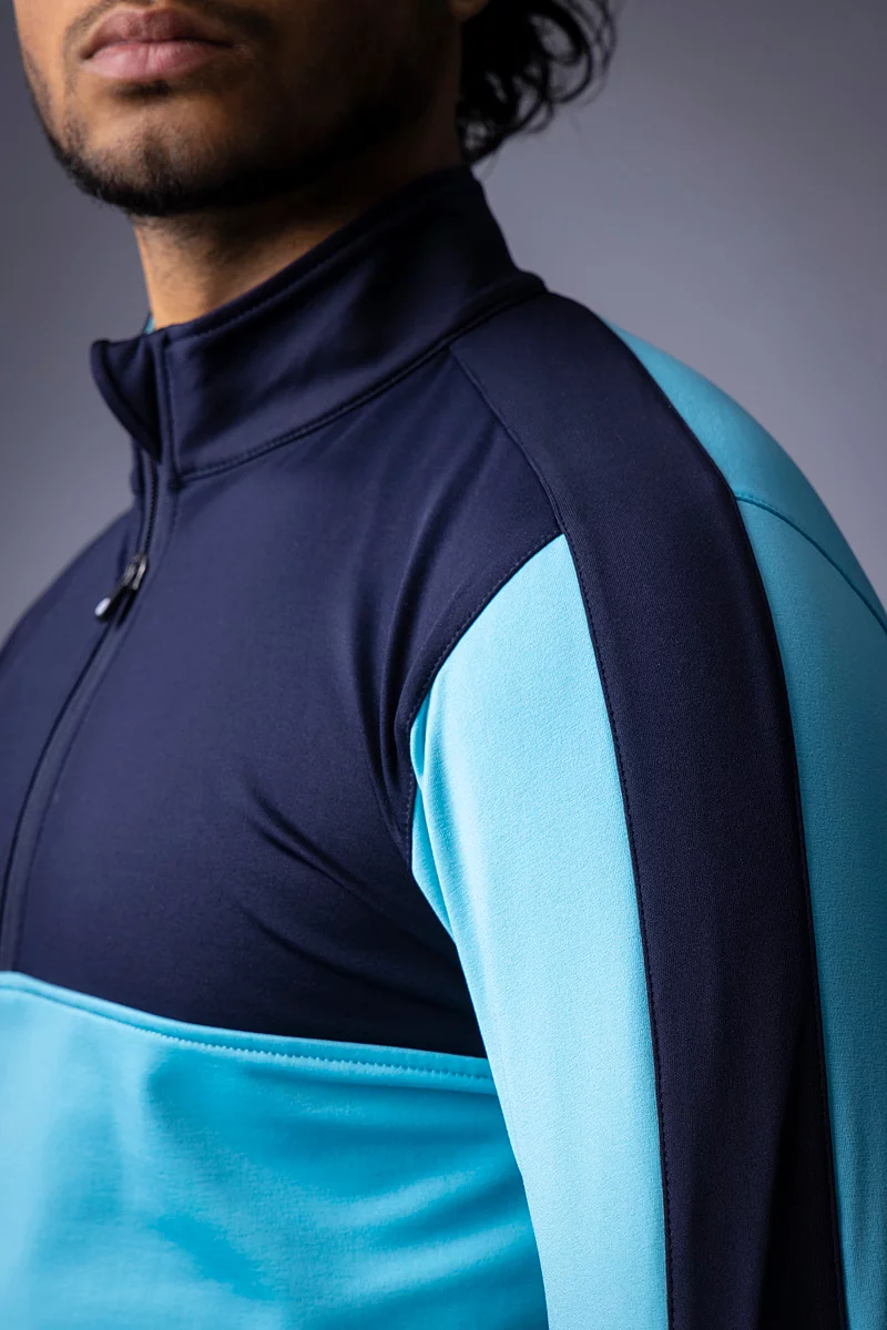 Official Ryder Cup 2027 Mens Quarter Zip Thermal Panelled Fleece Showerproof Golf Midlayer Official Ryder Cup 2027 Mens Quarter Zip Thermal Panelled Fleece Showerproof Golf Midlayer