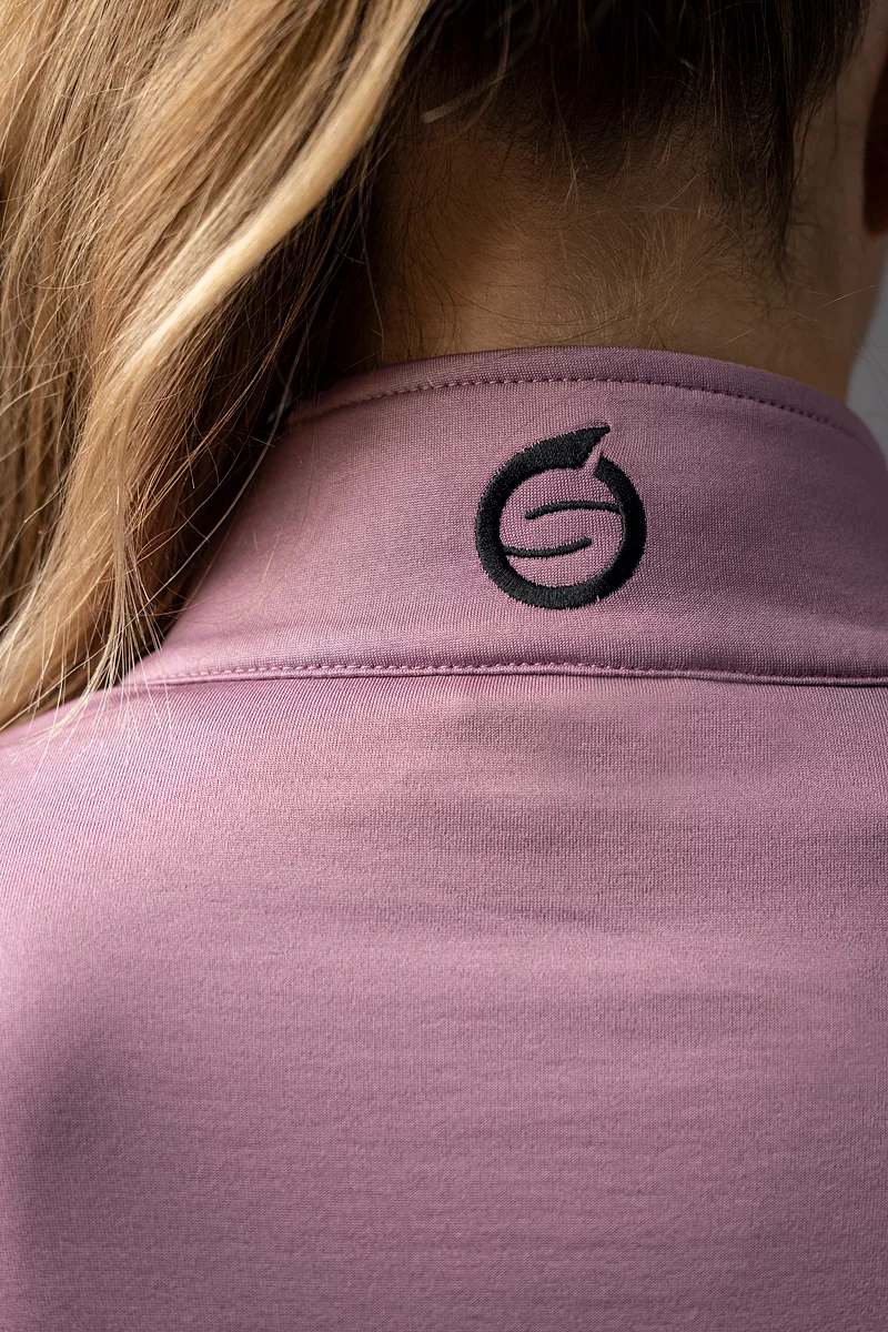 The Open Ladies Quarter Zip Shoulder Panelled Performance Fleece Golf Midlayer The Open Ladies Quarter Zip Shoulder Panelled Performance Fleece Golf Midlayer