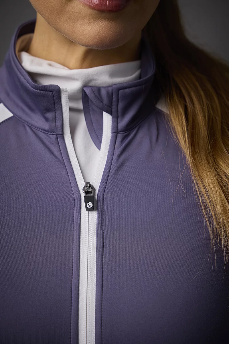 Official Ryder Cup 2027 Ladies Quarter Zip Shoulder Panelled Performance Fleece Golf Midlayer