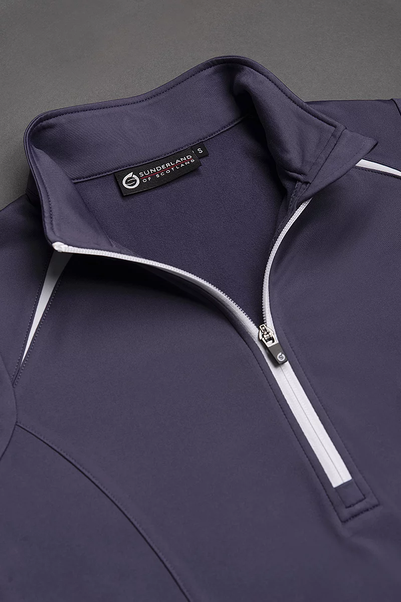 Official Ryder Cup 2027 Ladies Quarter Zip Shoulder Panelled Performance Fleece Golf Midlayer