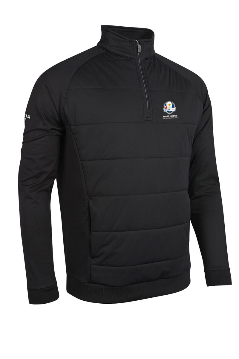 Official Ryder Cup 2027 Mens Quarter Zip Performance Hybrid Midweight Golf Midlayer