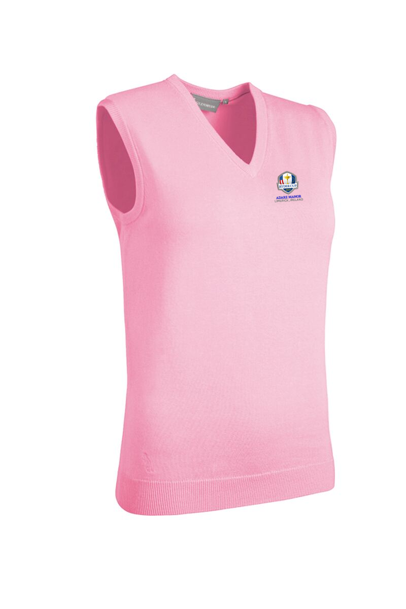 Official Ryder Cup 2027 Ladies V Neck Cotton Lightweight Golf Slipover
