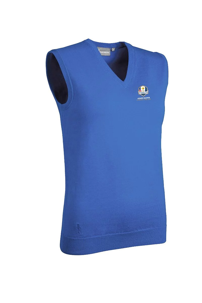 Official Ryder Cup 2027 Ladies V Neck Cotton Lightweight Golf Slipover Tahiti S