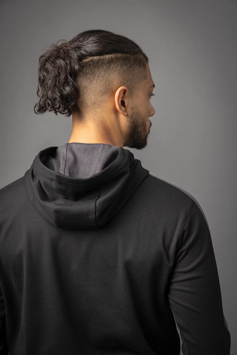 Mens Thermal Contrast Sleeve Fleece Showerproof Golf Hoodie Mens Thermal Contrast Sleeve Fleece Showerproof Golf Hoodie