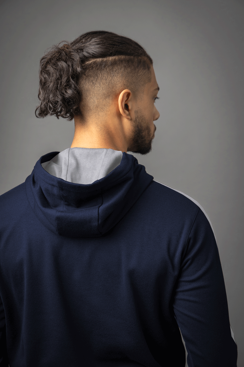 The Open Mens Thermal Contrast Sleeve Fleece Showerproof Golf Hoodie