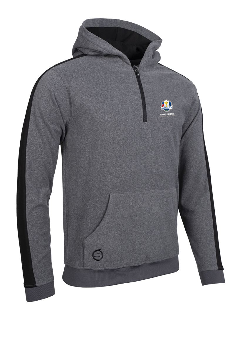 Official Ryder Cup 2027 Mens Thermal Contrast Sleeve Fleece Showerproof Golf Hoodie Official Ryder Cup 2027 Mens Thermal Contrast Sleeve Fleece Showerproof Golf Hoodie