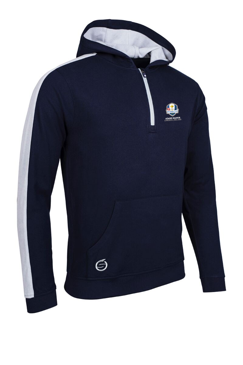 Official Ryder Cup 2027 Mens Thermal Contrast Sleeve Fleece Showerproof Golf Hoodie Official Ryder Cup 2027 Mens Thermal Contrast Sleeve Fleece Showerproof Golf Hoodie