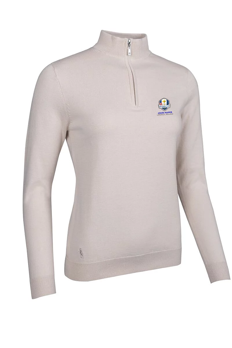 Ryder Cup 2027 Quarter Zip Cotton Lightweight Golf Sweater