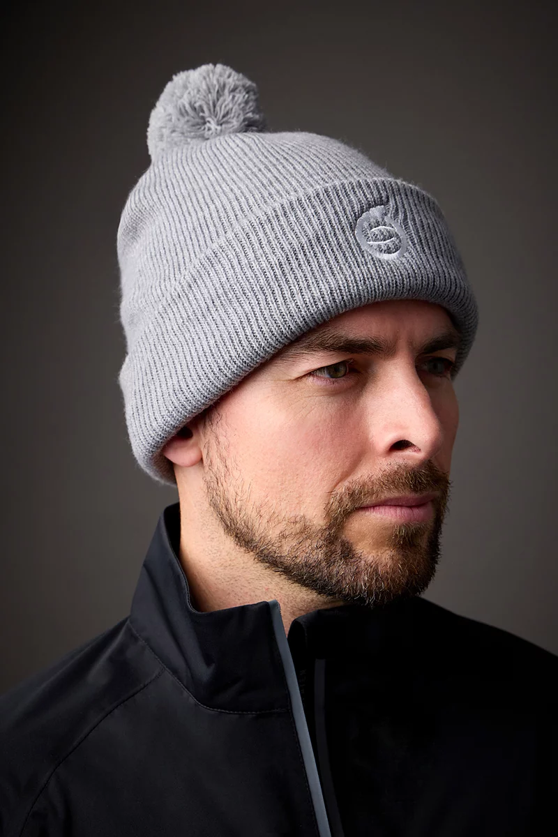 Mens And Ladies Embroidered Thermal Lined Merino Golf Bobble Hat Mens And Ladies Embroidered Thermal Lined Merino Golf Bobble Hat