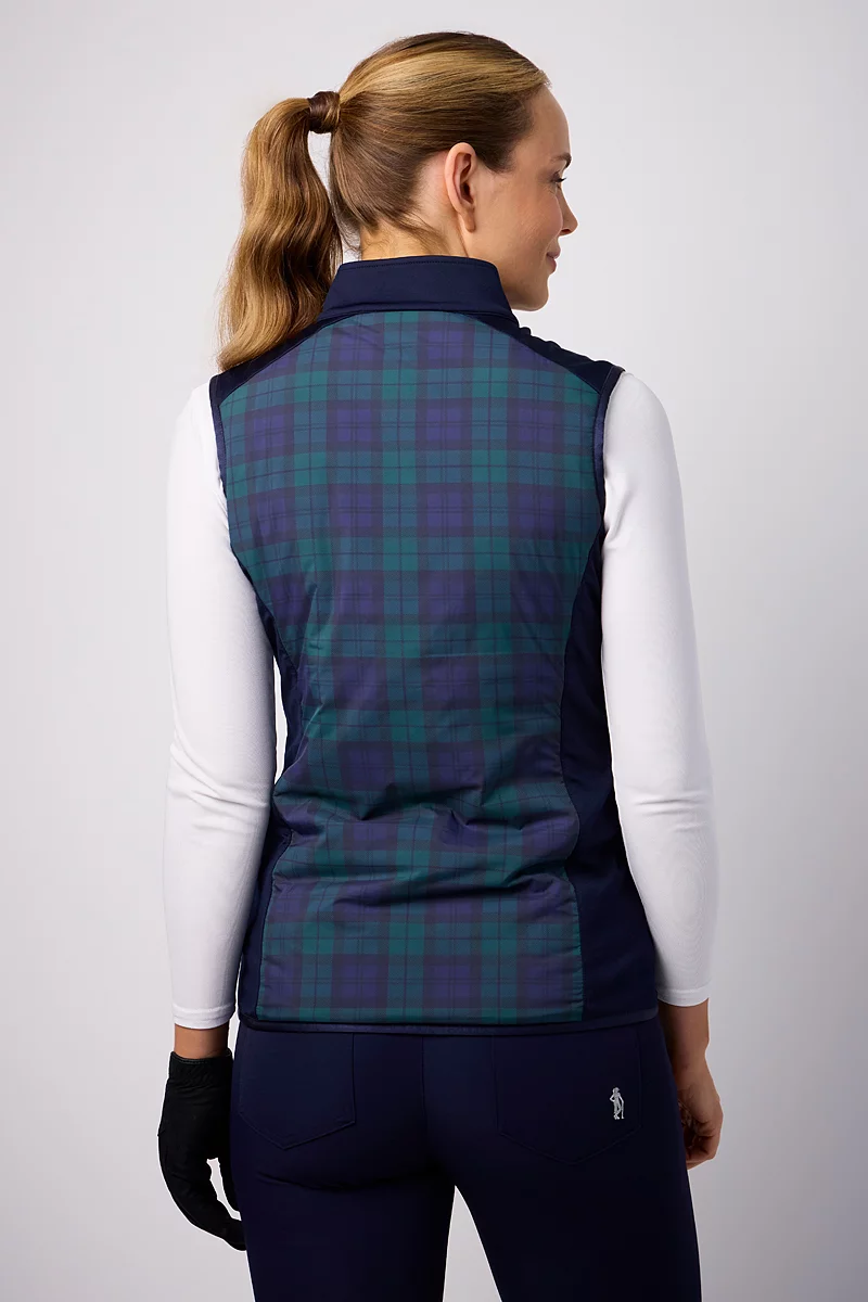 Official Ryder Cup 2027 Ladies Full Zip Faux Fur Lined Padded Golf Gilet