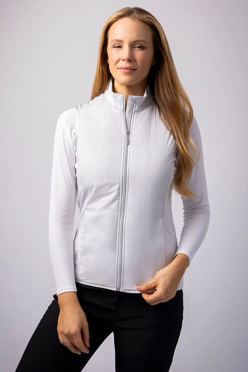 Ladies Full Zip Faux Fur Lined Padded Golf Gilet Ladies Full Zip Faux Fur Lined Padded Golf Gilet