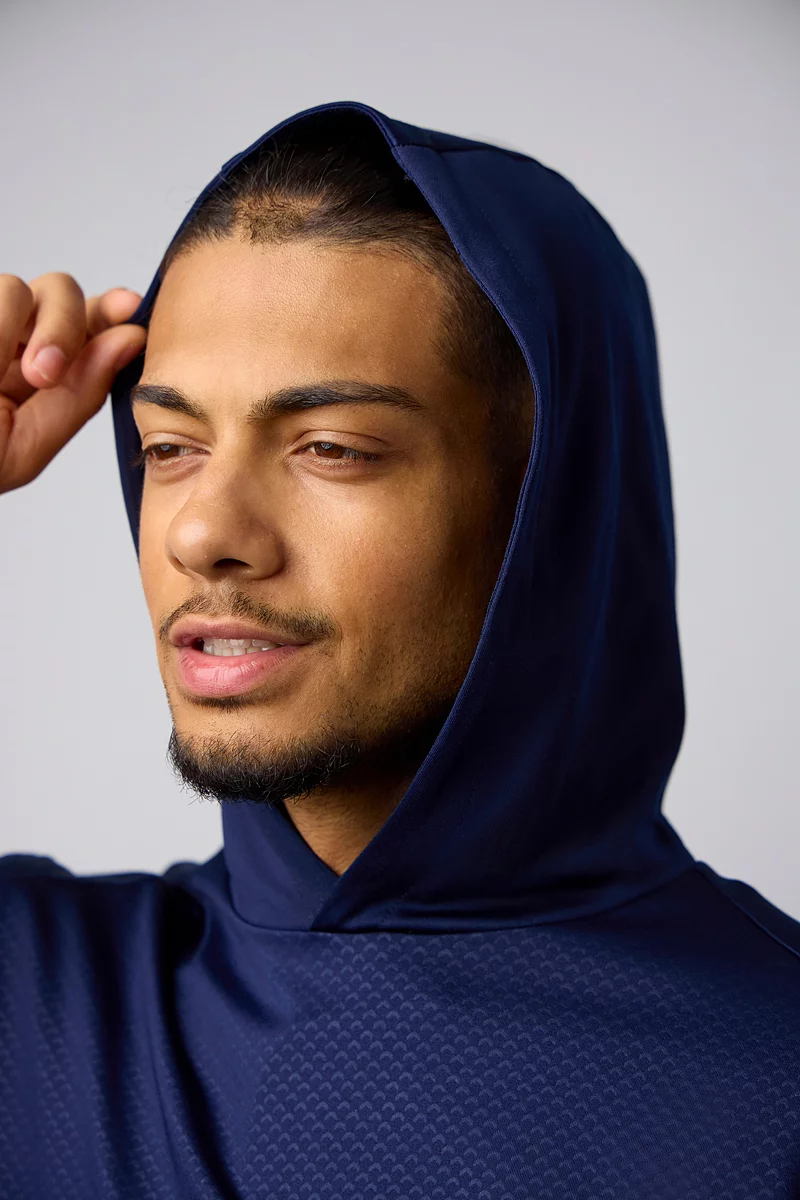 Mens Hooded Performance Midweight Golf Midlayer