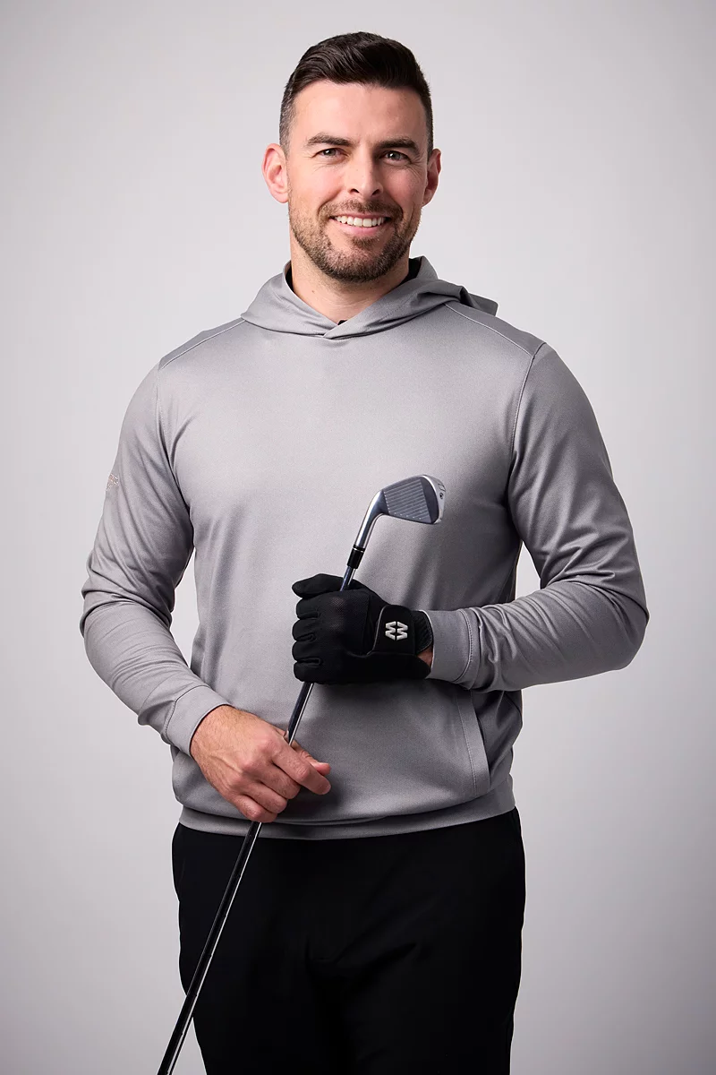 The Open Mens Hooded Performance Midweight Golf Midlayer