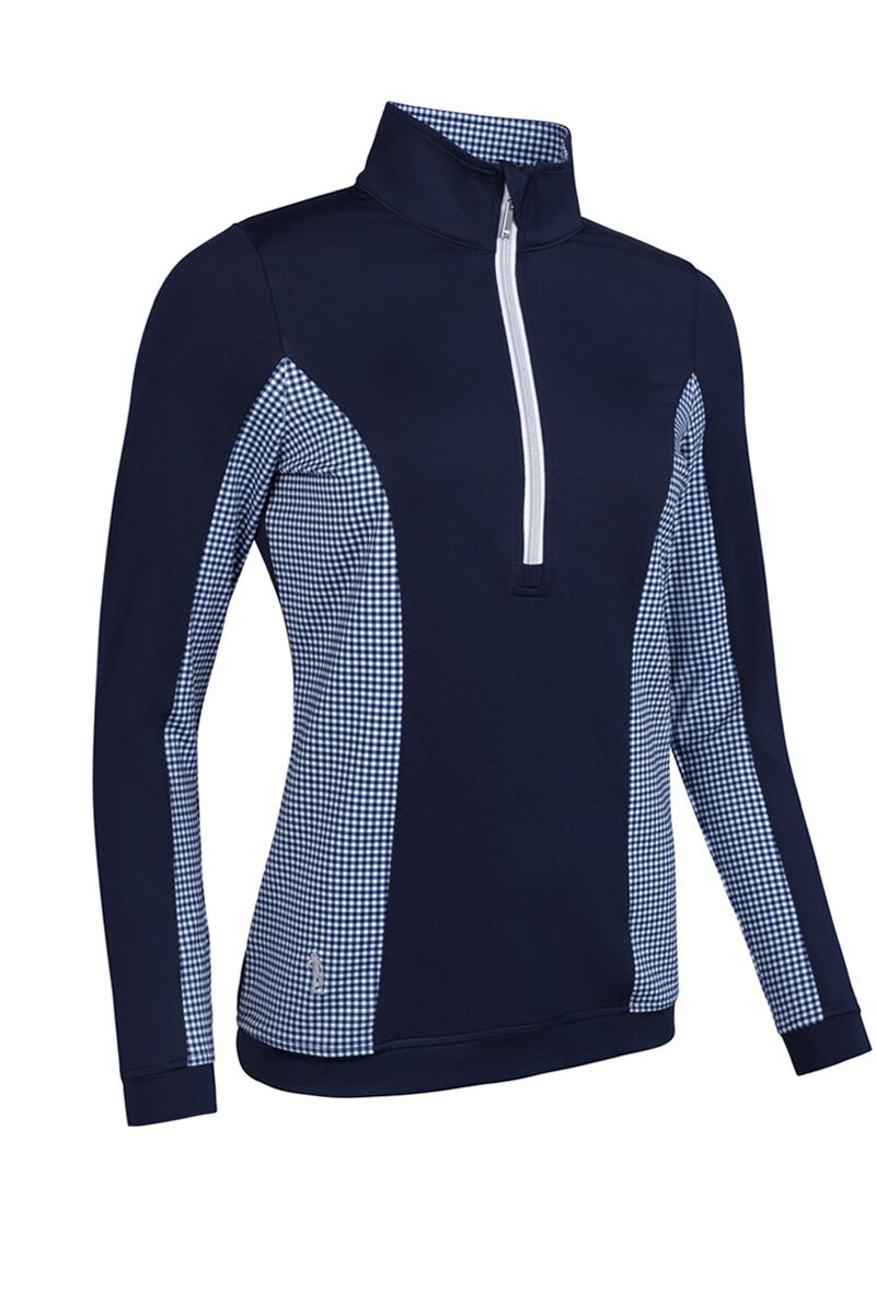 Official Ryder Cup 2027 Ladies Quarter Zip Lightweight Shaped Panel Performance Golf Midlayer