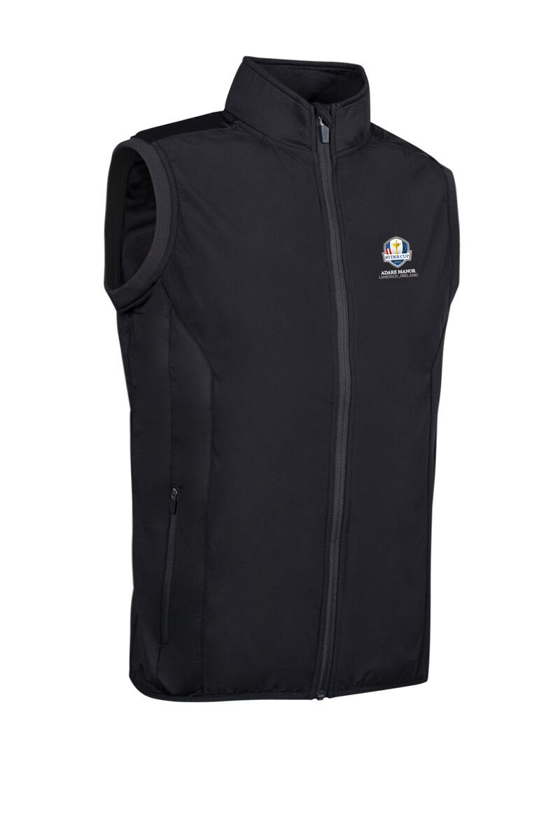 Official Ryder Cup 2027 Mens Full Zip Quilted Performance Heavyweight Golf Gilet