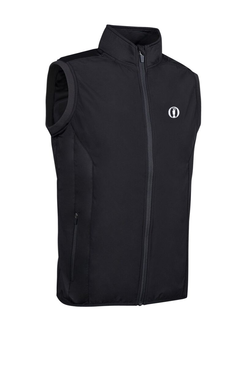 The Open Mens Full Zip Quilted Performance Heavyweight Golf Gilet