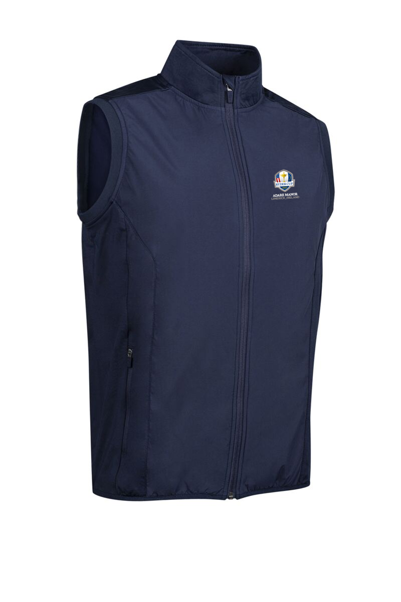 Official Ryder Cup 2027 Mens Full Zip Quilted Performance Thermal Golf Gilet