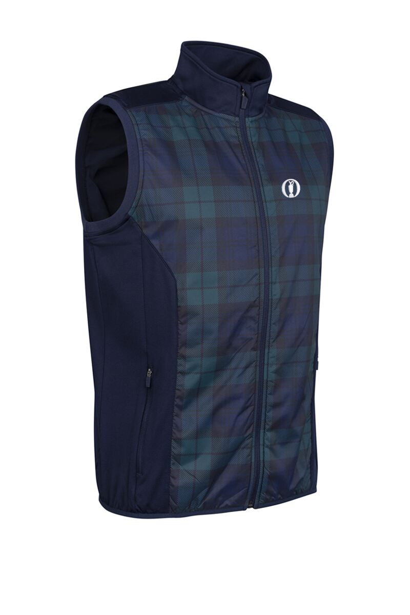 The Open Mens Full Zip Quilted Performance Heavyweight Golf Gilet