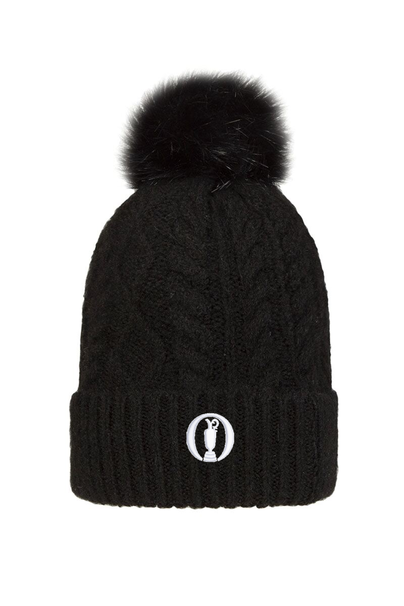The Open Ladies Thermal Lined Faux Fur Bobble Hat