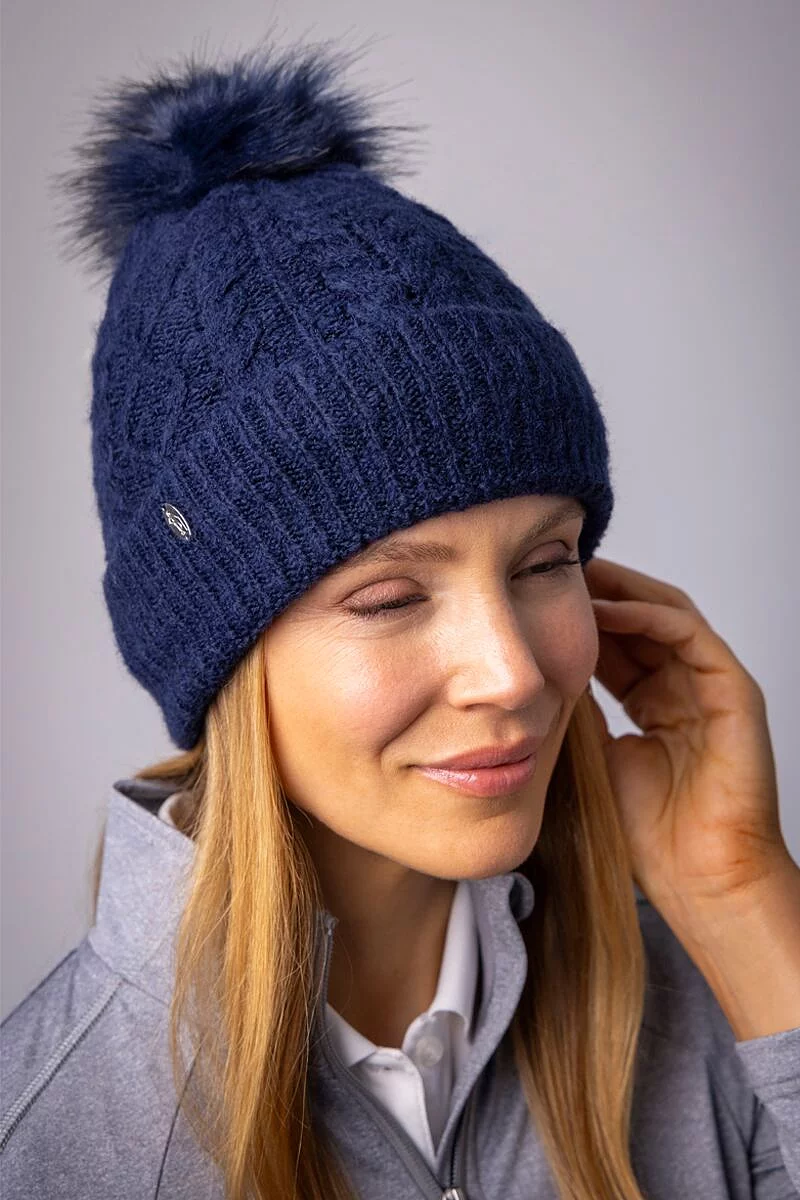 Ladies Thermal Lined Faux Fur Bobble Hat Ladies Thermal Lined Faux Fur Bobble Hat