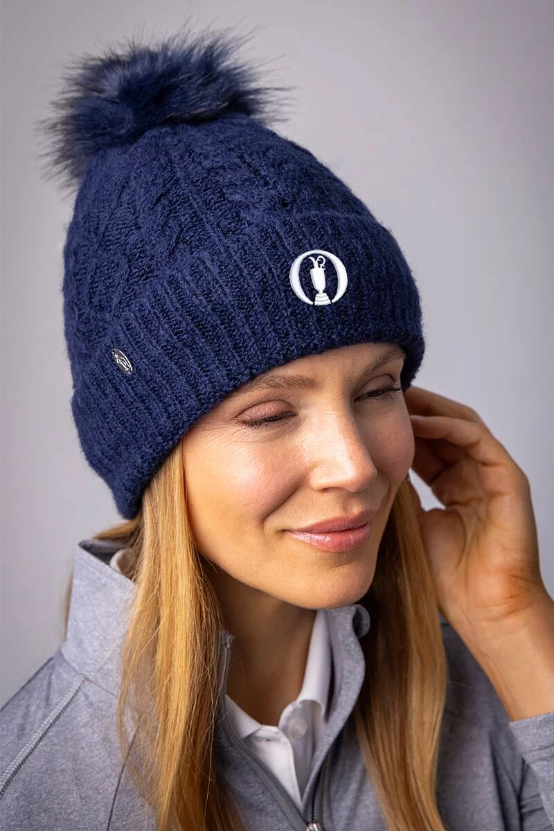 The Open Ladies Thermal Lined Faux Fur Bobble Hat The Open Ladies Thermal Lined Faux Fur Bobble Hat
