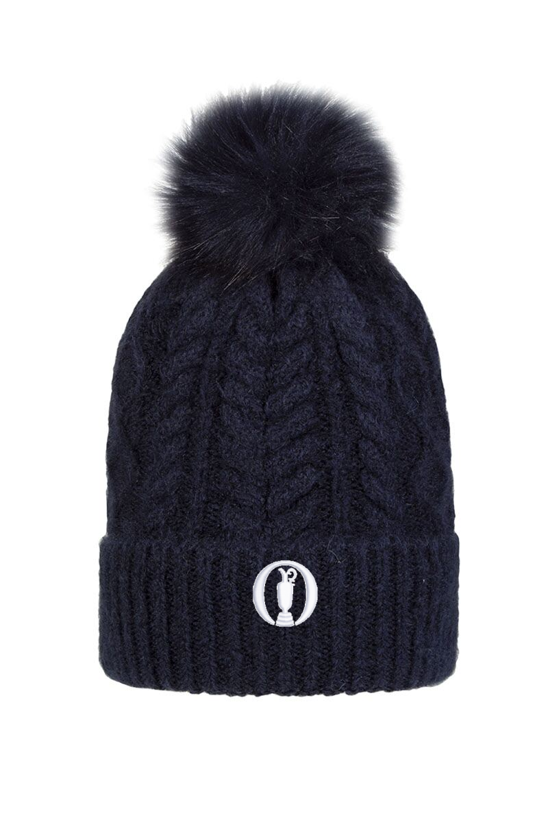 The Open Ladies Thermal Lined Faux Fur Bobble Hat