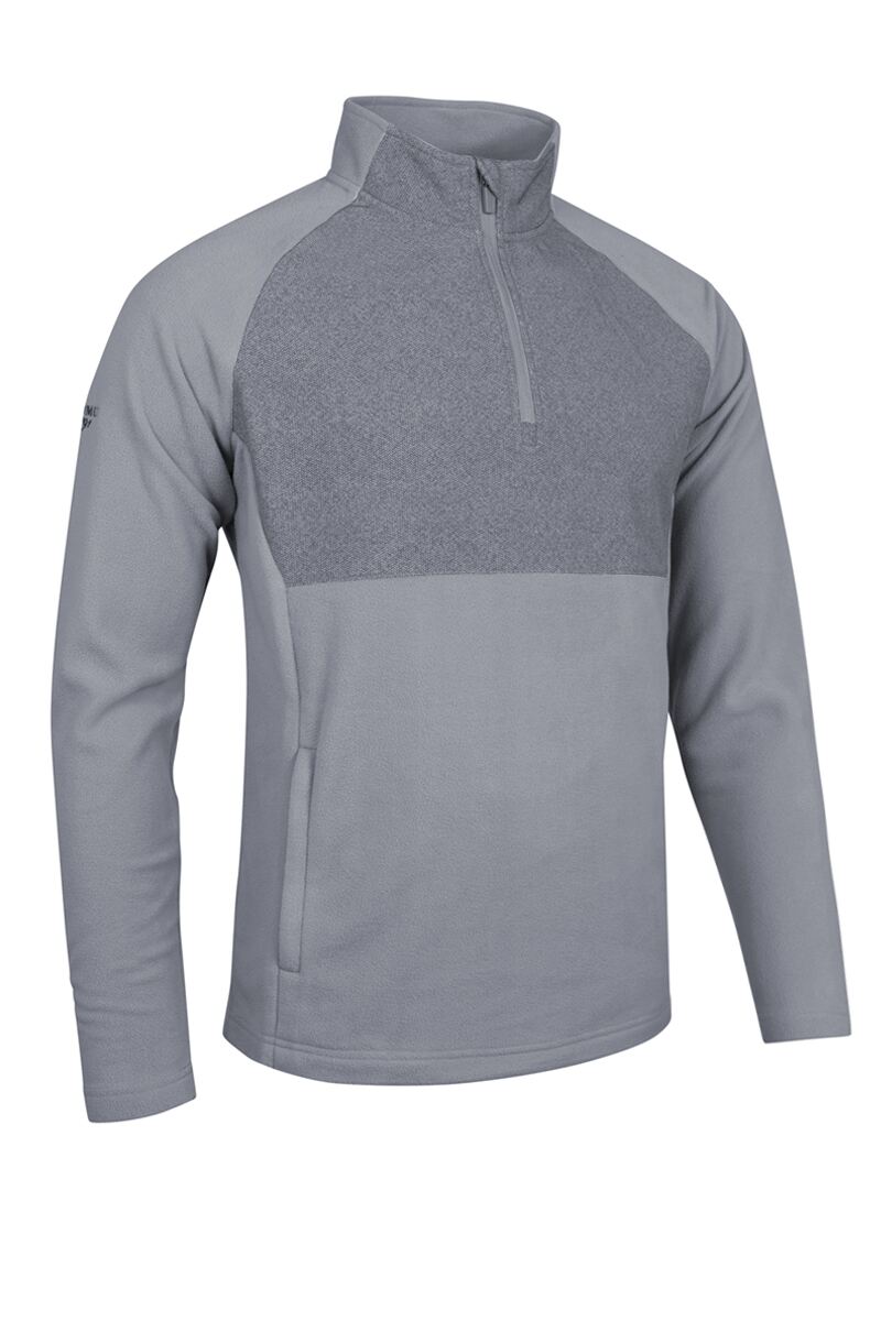 Mens Quarter Zip Fleece Hybrid Performance Midweight Golf Midlayer