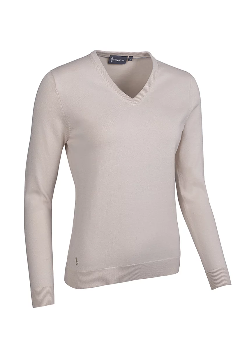 Official Ryder Cup 2027 Ladies V Neck Cotton Lightweight Golf Sweater Linen M
