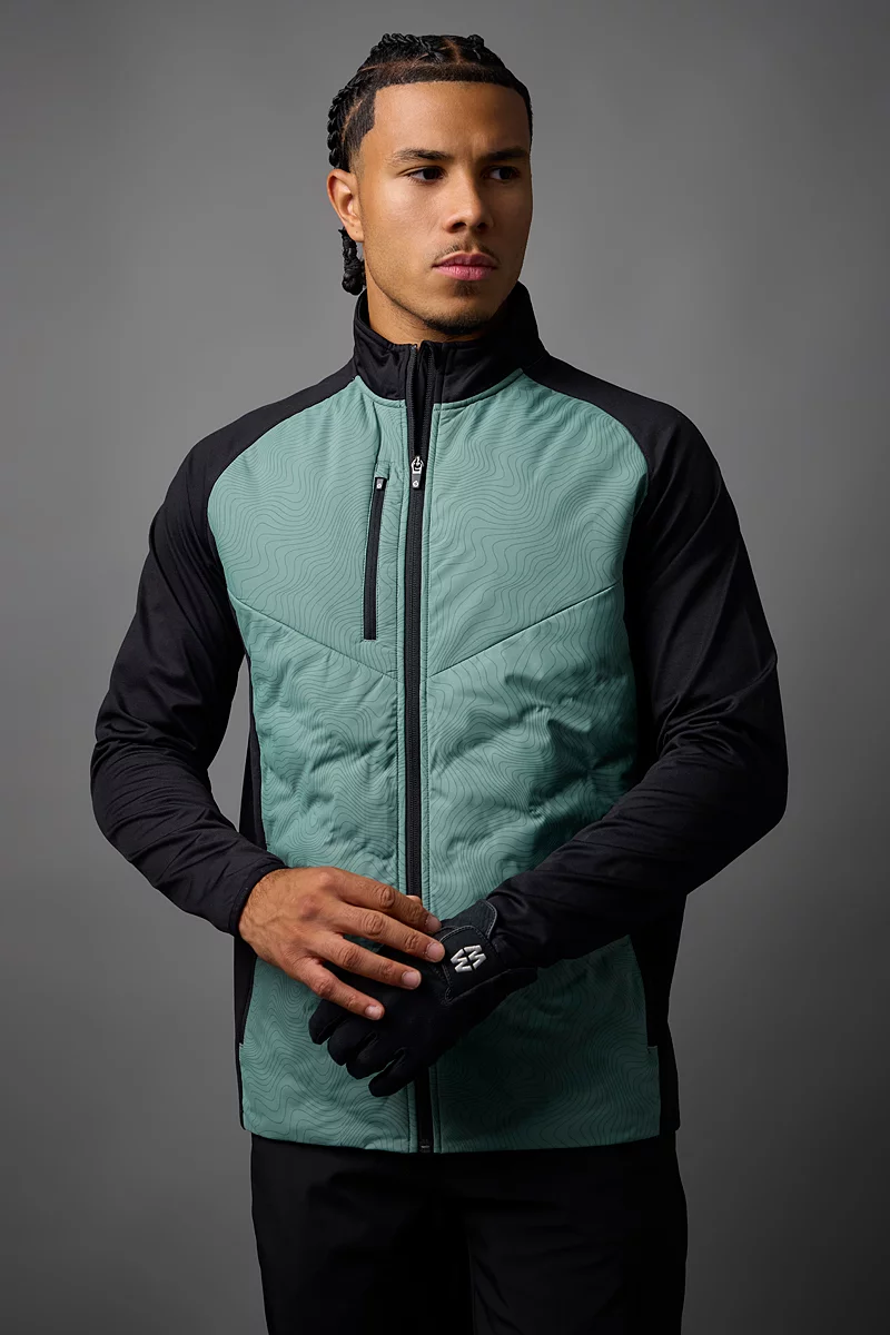 Mens Padded Bonded Thermal Golf Jacket