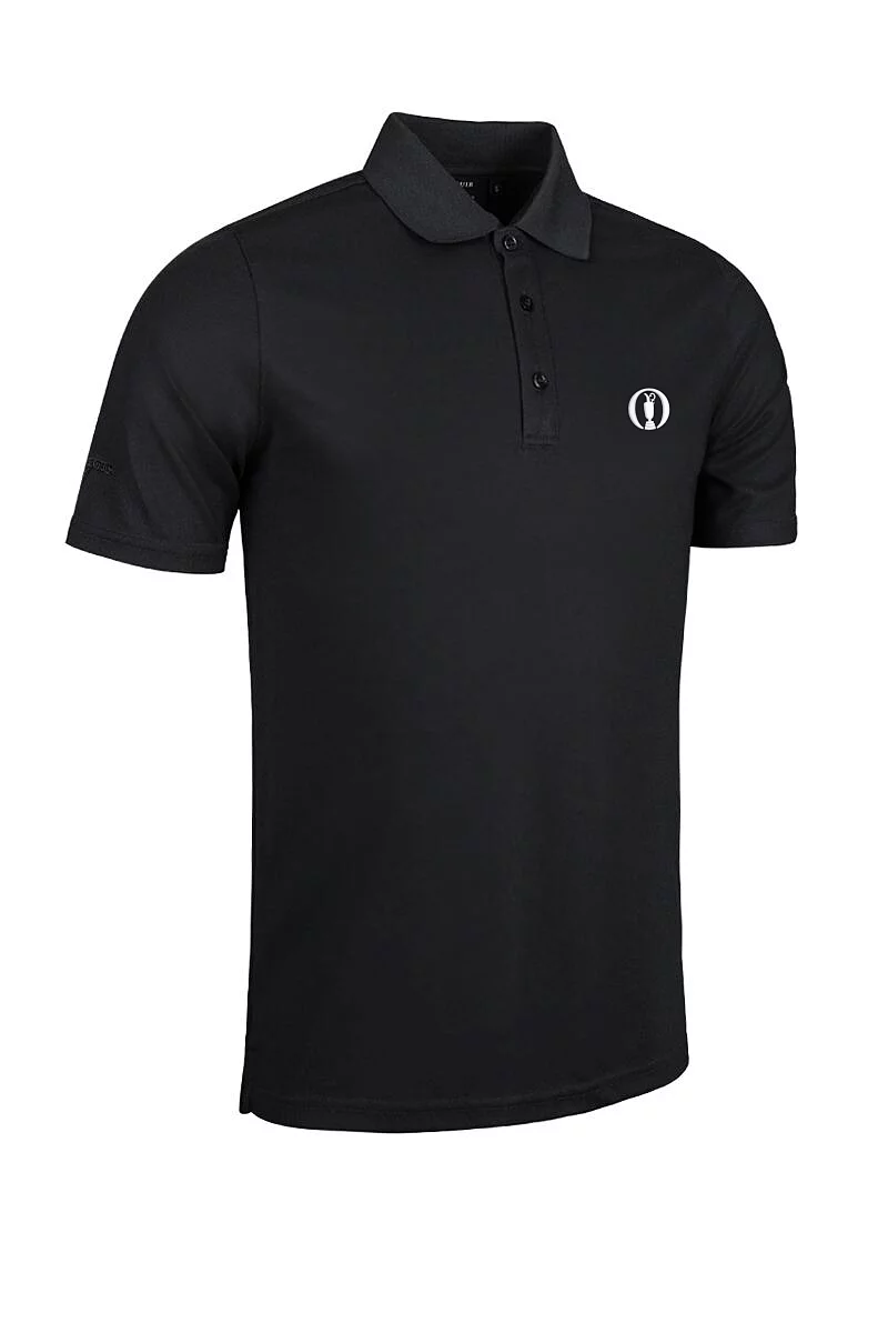 Official Ryder Cup 2027 Mens Performance Pique Golf Polo Shirt Black M