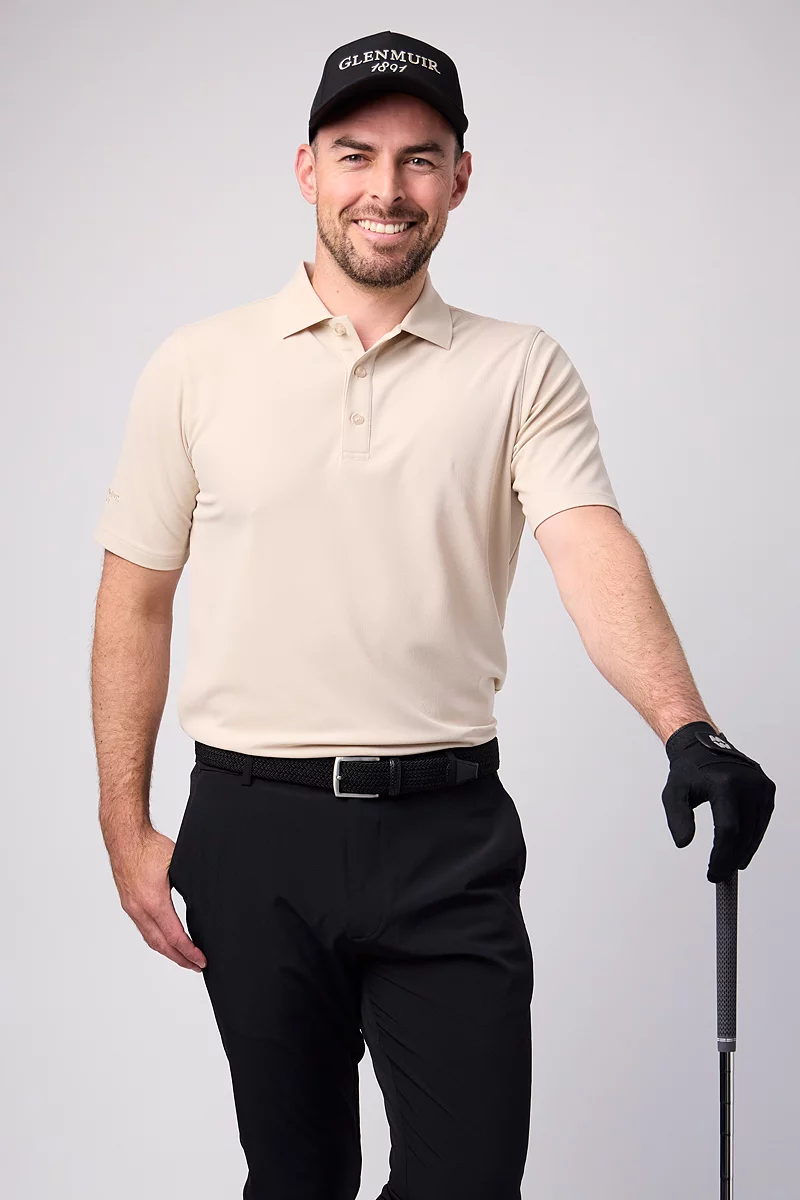 Mens Performance Pique Golf Polo Shirt