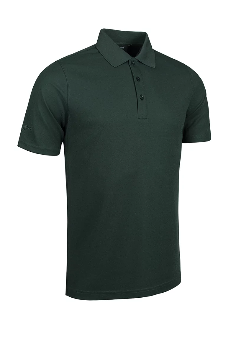 Official Ryder Cup 2027 Mens Performance Pique Golf Polo Shirt Tartan Green L